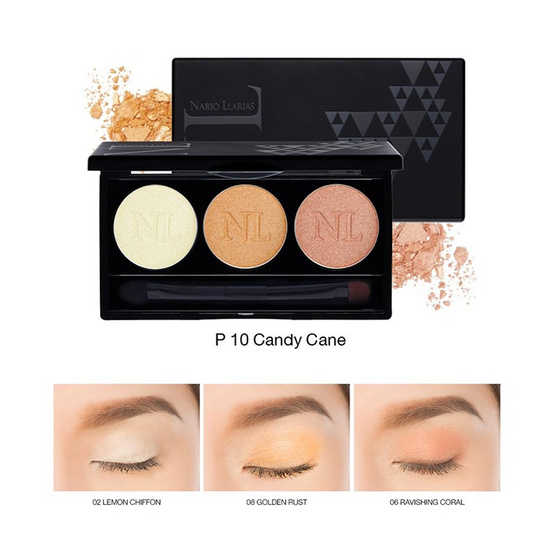 Nario Llarias Eyeshadow Palette #P10 Candy Cane Nario Llarias Eyeshadow Palette #P10 Candy Cane
