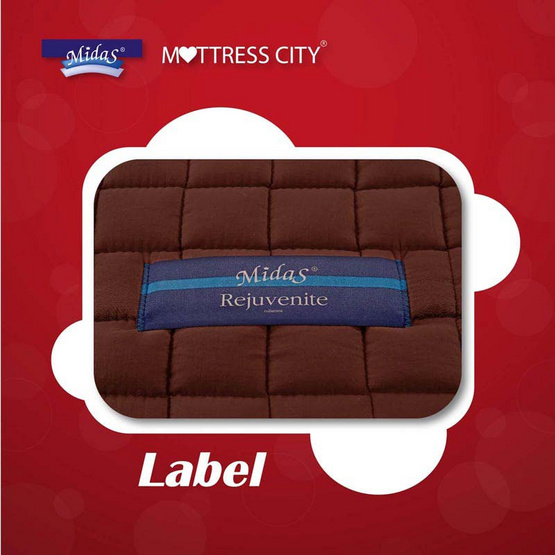 Midas ที่นอนปิคนิคยางพารา Rejuvenite 3 ฟุต Midas ที่นอนปิคนิคยางพารา Rejuvenite 3 ฟุต
