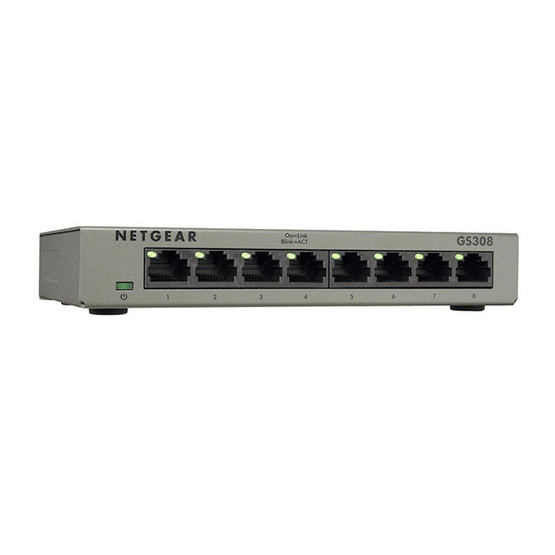 NETGEAR Gigabit Ethernet Switch GS308 NETGEAR Gigabit Ethernet Switch GS308