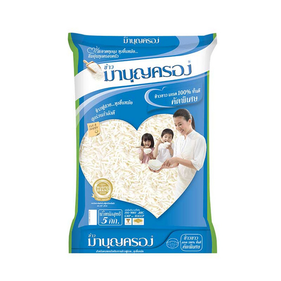 ข้าวมาบุญครอง ข้าวขาว 100% 5 กิโลกรัม ข้าวมาบุญครอง ข้าวขาว 100% 5 กิโลกรัม