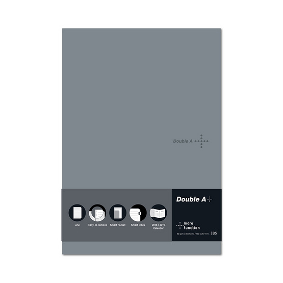 Double A Plus สมุดเย็บกี่ B5 80แกรม 80แผ่น Double A Plus สมุดเย็บกี่ B5 80แกรม 80แผ่น