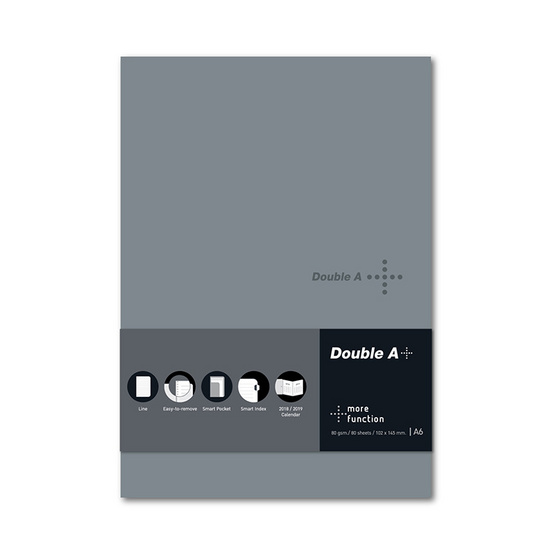 Double A Plus สมุดเย็บกี่ A6 80 แกรม 80 แผ่น Double A Plus สมุดเย็บกี่ A6 80 แกรม 80 แผ่น