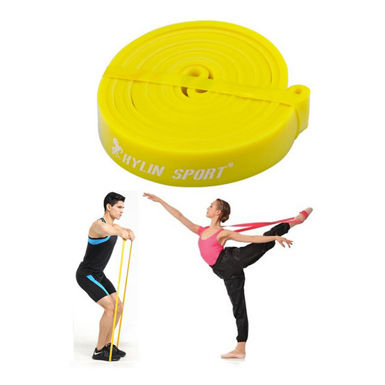 a bloom ยางยืดออกกำลังกาย แบบวงกลม Pull Up Resistance Band Exercise Loop 25-50 lbs สีเหลือง a bloom ยางยืดออกกำลังกาย แบบวงกลม Pull Up Resistance Band Exercise Loop 25-50 lbs สีเหลือง