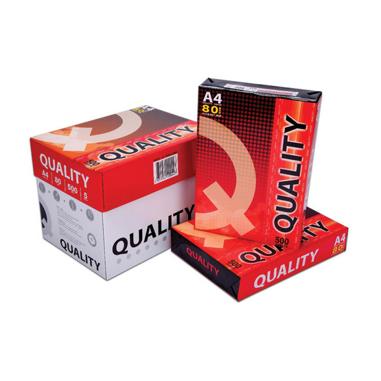 Quality กระดาษถ่ายเอกสาร A4 80แกรม แดง (5 รีม/กล่อง) Quality กระดาษถ่ายเอกสาร A4 80แกรม แดง (5 รีม/กล่อง)