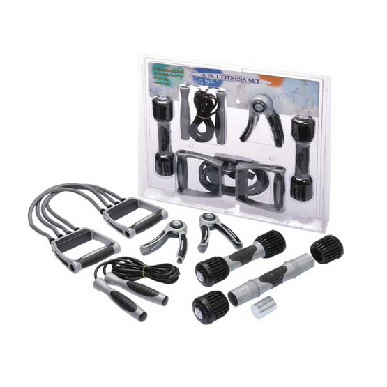 Thai Sports ชุดอุปกรณ์ 4in1 รุ่น DP-1063 สีเทาดำ Thai Sports ชุดอุปกรณ์ 4in1 รุ่น DP-1063 สีเทาดำ