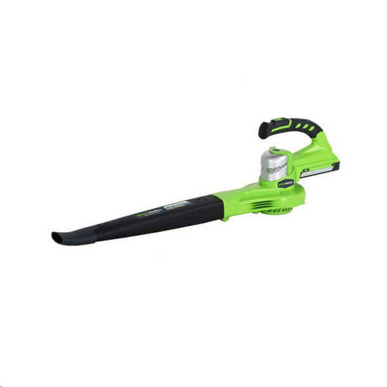 Greenworks เครื่องเป่าลม ขนาด 24V พร้อมแบตเตอร์รี่และแท่นชาร์ต Greenworks เครื่องเป่าลม ขนาด 24V พร้อมแบตเตอร์รี่และแท่นชาร์ต