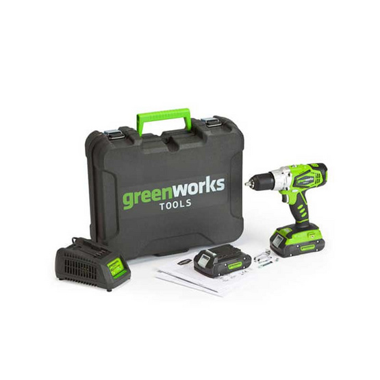 Greenworks สว่านโรตารี่ ขนาด 24V พร้อมแท่นชาร์จและแบตเตอรี่ Greenworks สว่านโรตารี่ ขนาด 24V พร้อมแท่นชาร์จและแบตเตอรี่