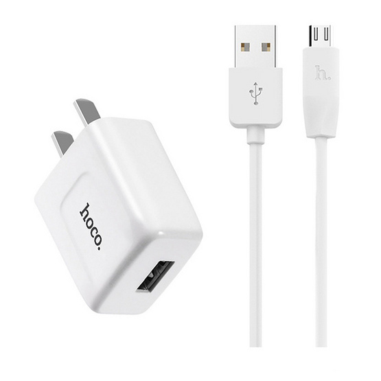 Hoco หัวชาร์จพร้อมสาย Micro USB C2 Hoco หัวชาร์จพร้อมสาย Micro USB C2
