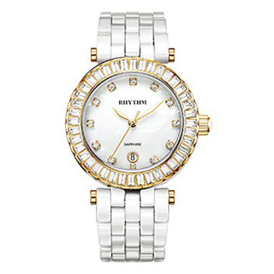 Rhythm นาฬิกาข้อมือ Ceramic รุ่น C1104C03 Rhythm นาฬิกาข้อมือ Ceramic รุ่น C1104C03