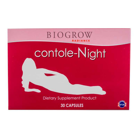 Biogrow Contole Night อาหารเสริมดูแลและควบคุมน้ำหนัก บรรจุ 30 แคปซูล Biogrow Contole Night อาหารเสริมดูแลและควบคุมน้ำหนัก บรรจุ 30 แคปซูล