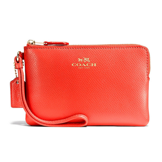 COACH กระเป๋า F54626 CORNER ZIP WRISTLET IN CROSSGRAIN LEATHER COACH กระเป๋า F54626 CORNER ZIP WRISTLET IN CROSSGRAIN LEATHER