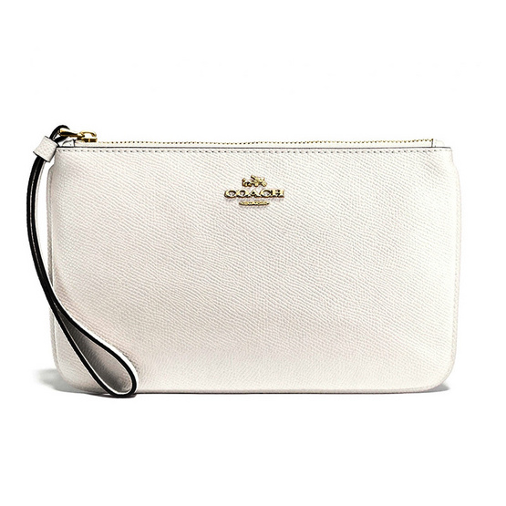 COACH กระเป๋า F57465 LARGE WRISTLET IN CROSSGRAIN LEATHER COACH กระเป๋า F57465 LARGE WRISTLET IN CROSSGRAIN LEATHER