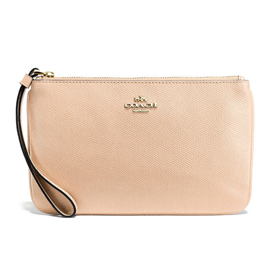 COACH กระเป๋า F57465 LARGE WRISTLET IN CROSSGRAIN LEATHER COACH กระเป๋า F57465 LARGE WRISTLET IN CROSSGRAIN LEATHER