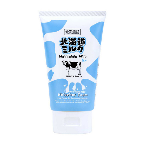 Made In Nature โฟมล้างหน้าวิปครีม Hokkaido Milk Moisture Rich 100 กรัม Made In Nature โฟมล้างหน้าวิปครีม Hokkaido Milk Moisture Rich 100 กรัม