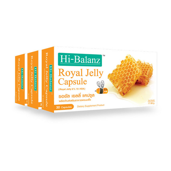 Hi-Balanz Royal Jelly 30 capsules / box Pack 3 Hi-Balanz Royal Jelly 30 capsules / box Pack 3