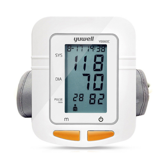 Yuwell เครื่องวัดความดันโลหิตแบบดิจิตอล รุ่น YE660C Yuwell เครื่องวัดความดันโลหิตแบบดิจิตอล รุ่น YE660C