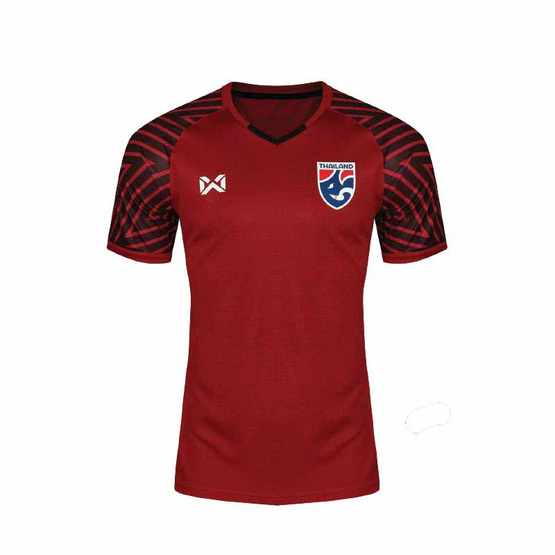 Warrix เสื้อเชียร์ทีมชาติไทยสีแดง ผู้ชาย Warrix เสื้อเชียร์ทีมชาติไทยสีแดง ผู้ชาย