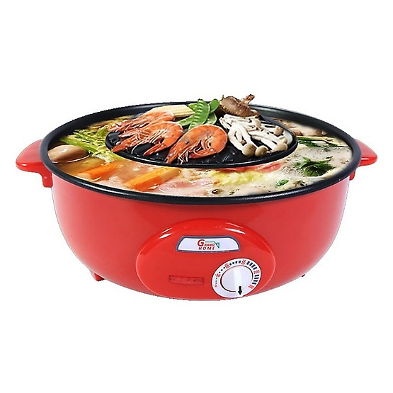Grand Home เตาปิ้งย่าง HotPot-BBQ 2in1 Grand Home เตาปิ้งย่าง HotPot-BBQ 2in1