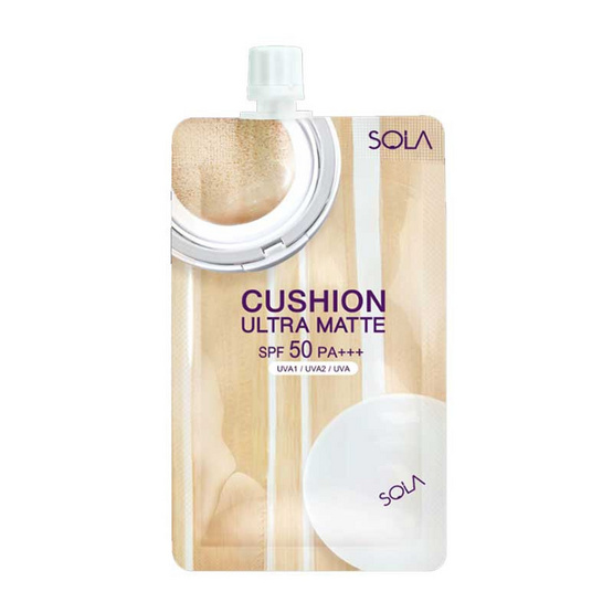 Sola Cushion Ultra Matte SPF50 PA+++ (1 กล่อง / 6 ซอง) Sola Cushion Ultra Matte SPF50 PA+++ (1 กล่อง / 6 ซอง)