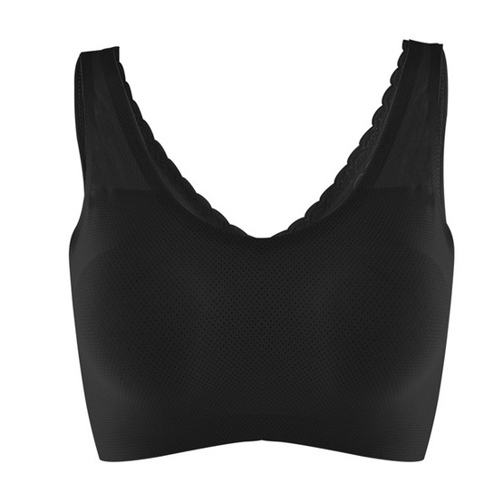 Wolfox Free Bra เสื้อชั้นในไร้ตะเข็บลูกไม้ Free Size สีดำ Wolfox Free Bra เสื้อชั้นในไร้ตะเข็บลูกไม้ Free Size สีดำ