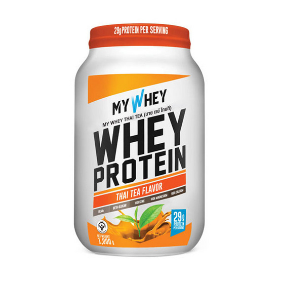 My Whey กลิ่นชาไทย ขนาด 1000 g. Thai Tea My Whey กลิ่นชาไทย ขนาด 1000 g. Thai Tea