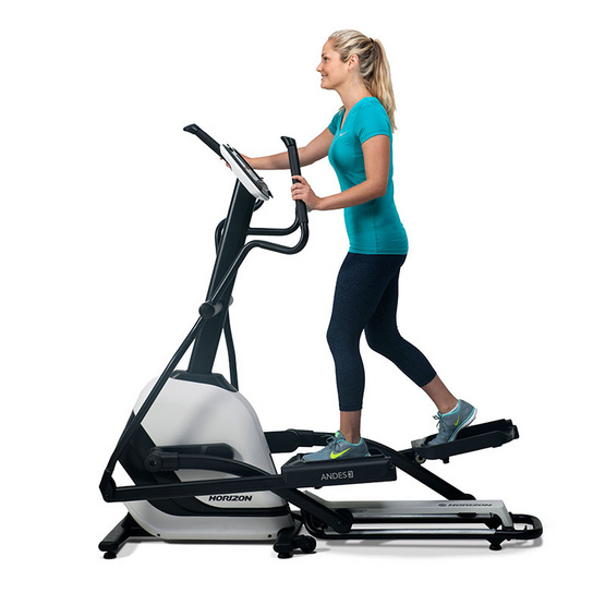 Johnson Fitness Horizon เครื่องเดินวงรี (Elliptical) รุ่น Andes 3 สีขาว-ดำ Johnson Fitness Horizon เครื่องเดินวงรี (Elliptical) รุ่น Andes 3 สีขาว-ดำ