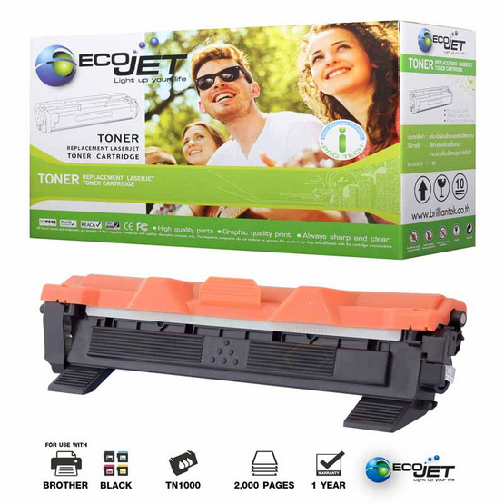 Ecojet Toner Cartridge For Brother TN1000 Ecojet Toner Cartridge For Brother TN1000