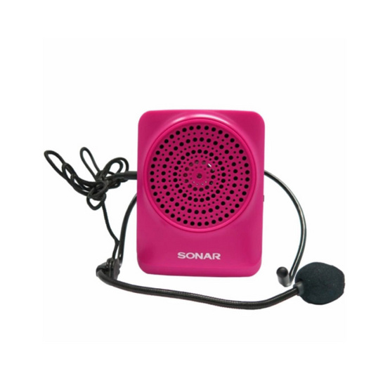 Sonar ไมโครโฟนช่วยสอน ออกงานอีเว้นท์ ขนาดพกพา รุ่น MA-916 สีชมพู Sonar ไมโครโฟนช่วยสอน ออกงานอีเว้นท์ ขนาดพกพา รุ่น MA-916 สีชมพู