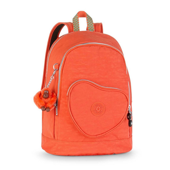 Kipling กระเป๋า Heart Backpack - Sugar Orange C Kipling กระเป๋า Heart Backpack - Sugar Orange C
