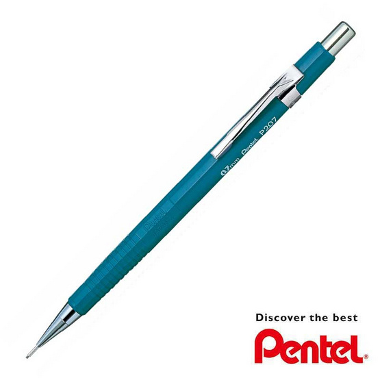 Pentel ดินสอกด รุ่น P207-C ขนาด 0.7 มม. ด้ามสีฟ้า Pentel ดินสอกด รุ่น P207-C ขนาด 0.7 มม. ด้ามสีฟ้า