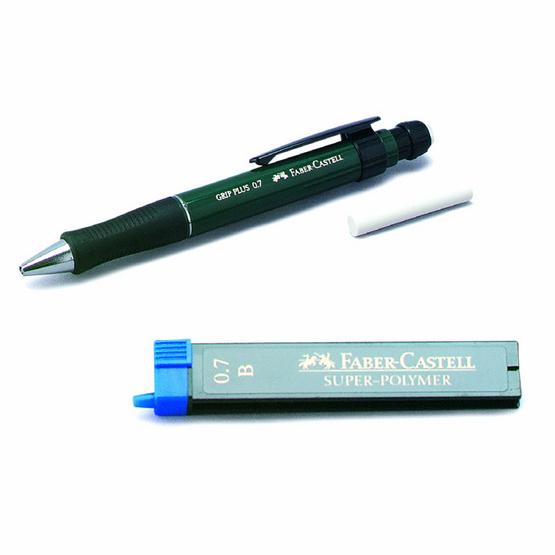 Faber-Castell ชุดดินสอกดพร้อมไส้ รุ่น GRIP PLUS 0.7 มม. คละสี Faber-Castell ชุดดินสอกดพร้อมไส้ รุ่น GRIP PLUS 0.7 มม. คละสี