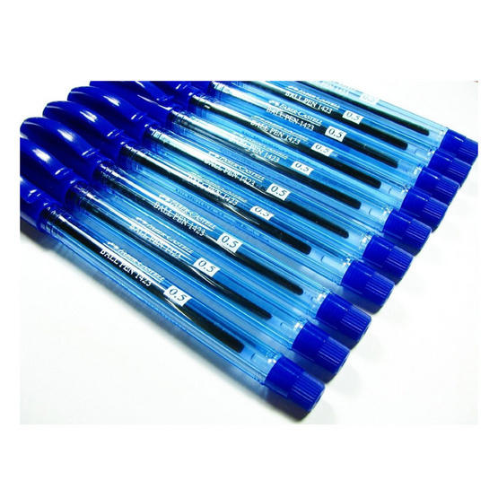 Faber-Castell ปากกาลูกลื่น 1423 ด้ามน้ำเงิน 0.5 มม. (แพ็ค 10 ด้าม) Faber-Castell ปากกาลูกลื่น 1423 ด้ามน้ำเงิน 0.5 มม. (แพ็ค 10 ด้าม)