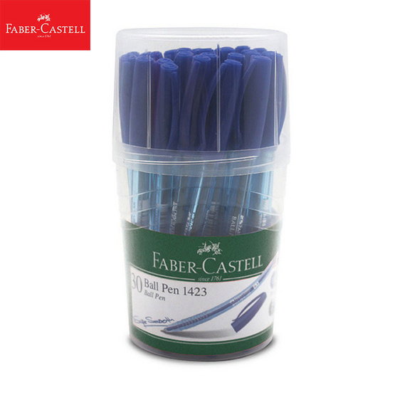 Faber-Castell ปากกาลูกลื่น 1423 ด้ามสีน้ำเงิน 0.5 มม. (30 ด้าม) Faber-Castell ปากกาลูกลื่น 1423 ด้ามสีน้ำเงิน 0.5 มม. (30 ด้าม)