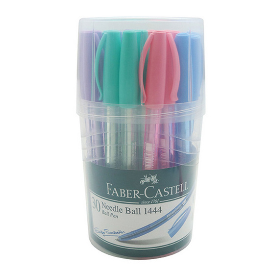 Faber-Castell ปากกาลูกลื่น 1444 คละสี 0.5 มม. (30 ด้าม) Faber-Castell ปากกาลูกลื่น 1444 คละสี 0.5 มม. (30 ด้าม)