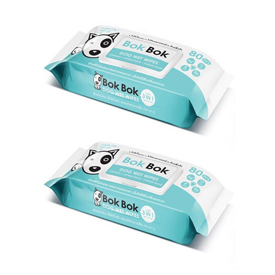 Bok Bok ทิชชู่เปียกสำหรับน้องหมา Bok Bok ทิชชู่เปียกสำหรับน้องหมา
