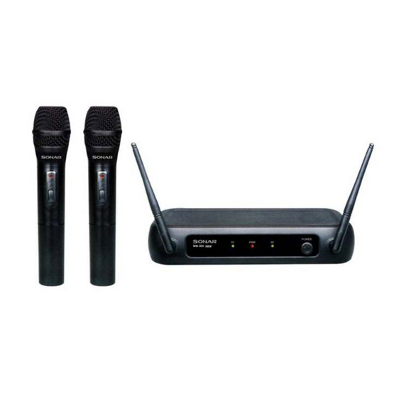 SONAR ไมโครโฟนไร้สาย รุ่น WM-300 สีดำ SONAR ไมโครโฟนไร้สาย รุ่น WM-300 สีดำ