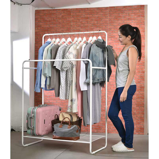 Shopsmart ราวแขวนพร้อมชั้นวางอเนกประสงค์ รุ่น Koya Shopsmart ราวแขวนพร้อมชั้นวางอเนกประสงค์ รุ่น Koya