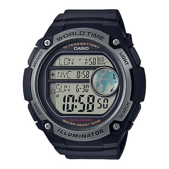 Casio นาฬิกาข้อมือผู้ชาย รุ่น AE3000W-1AVDF Casio นาฬิกาข้อมือผู้ชาย รุ่น AE3000W-1AVDF
