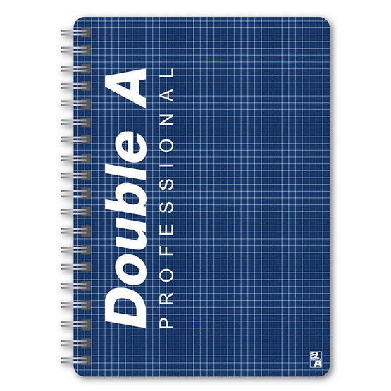 Double A สมุดบันทึกสันห่วงปกพลาสติก B5 70 แกรม 80 แผ่น (มีเส้น) Double A สมุดบันทึกสันห่วงปกพลาสติก B5 70 แกรม 80 แผ่น (มีเส้น)