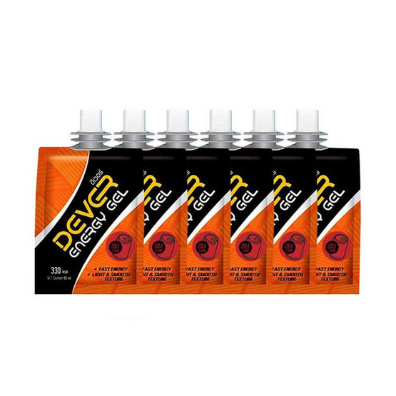 DEVER Energy gel ดีเวอร์ เครื่องดื่มแบบเจล รสโคล่า 100 มล. (รวม 6 ซอง) DEVER Energy gel ดีเวอร์ เครื่องดื่มแบบเจล รสโคล่า 100 มล. (รวม 6 ซอง)