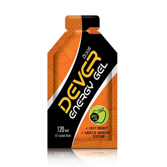 DEVER Energy gel ดีเวอร์ เครื่องดื่มแบบเจล รสแอปเปิ้ล 40 มล. (รวม 12 ซอง) DEVER Energy gel ดีเวอร์ เครื่องดื่มแบบเจล รสแอปเปิ้ล 40 มล. (รวม 12 ซอง)