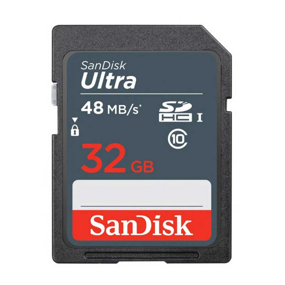 SanDisk Ultra SD Card 32GB Speed 48 MBs SanDisk Ultra SD Card 32GB Speed 48 MBs