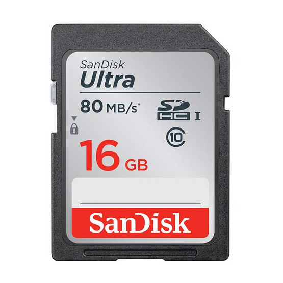 SanDisk Ultra SD Card 16GB Speed 80MBs SanDisk Ultra SD Card 16GB Speed 80MBs