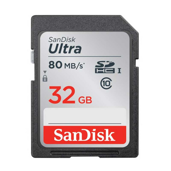 SanDisk Ultra SD Card 32GB Speed 80MBs SanDisk Ultra SD Card 32GB Speed 80MBs