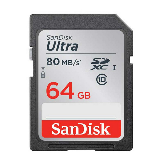 SanDisk Ultra SD Card 64GB Speed 80MBs SanDisk Ultra SD Card 64GB Speed 80MBs