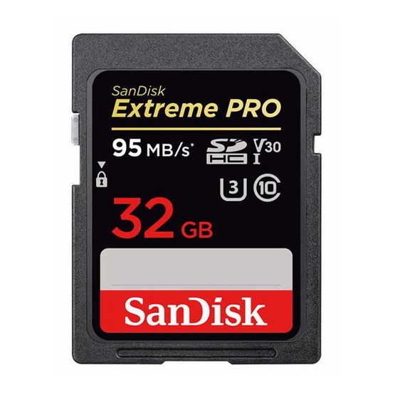 SanDisk Extreme Pro SD Card 32GB Speed 95MBs SanDisk Extreme Pro SD Card 32GB Speed 95MBs