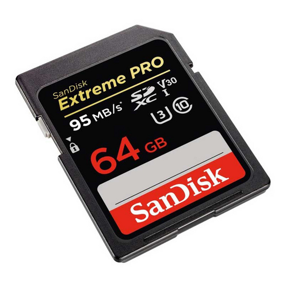 SanDisk Extreme Pro SD Card 64GB Speed 95MBs SanDisk Extreme Pro SD Card 64GB Speed 95MBs