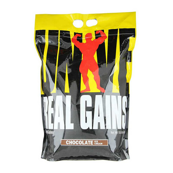 Universal Real Gains ขนาด 6.85 lbs สำหรับผู้แพ้นมวัว รสช็อกโกแลต Universal Real Gains ขนาด 6.85 lbs สำหรับผู้แพ้นมวัว รสช็อกโกแลต