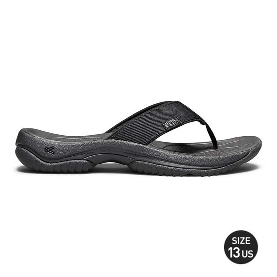 KEEN รองเท้าผู้ชาย 1018490 M-KONA FLIP BLACK/STEEL GREY KEEN รองเท้าผู้ชาย 1018490 M-KONA FLIP BLACK/STEEL GREY