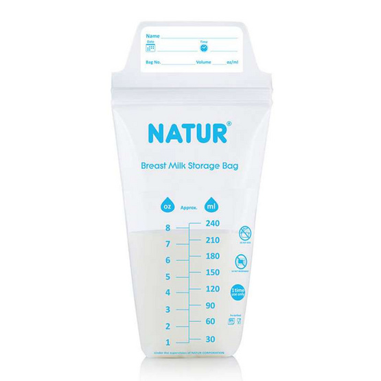 NATUR ถุงเก็บน้ำนม บรรจุ 30 ถุง NATUR ถุงเก็บน้ำนม บรรจุ 30 ถุง